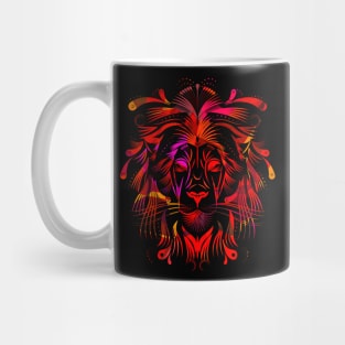 geometric lion Mug